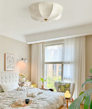 Orchid Fabric Ceiling Lamp