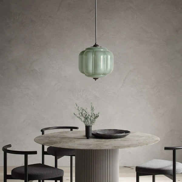 Eloise Vintage Milk Glass Pendant Light