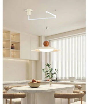Nordic Flying Saucer Swing Arm Movable Pendant Light M111