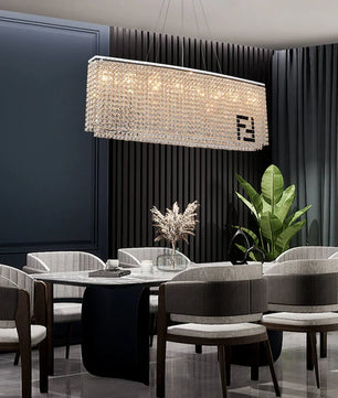 Liliana Rectangle Crystal Chandelier