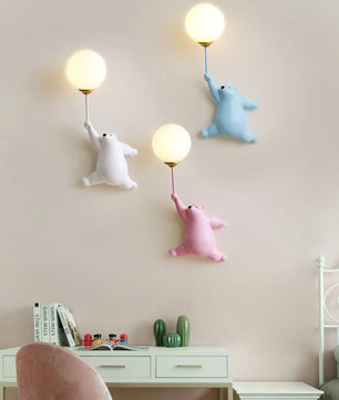 Bear Balloon Wall Lamp