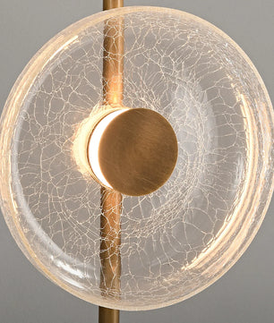 Glacier Crackle Glass Floor Lamp