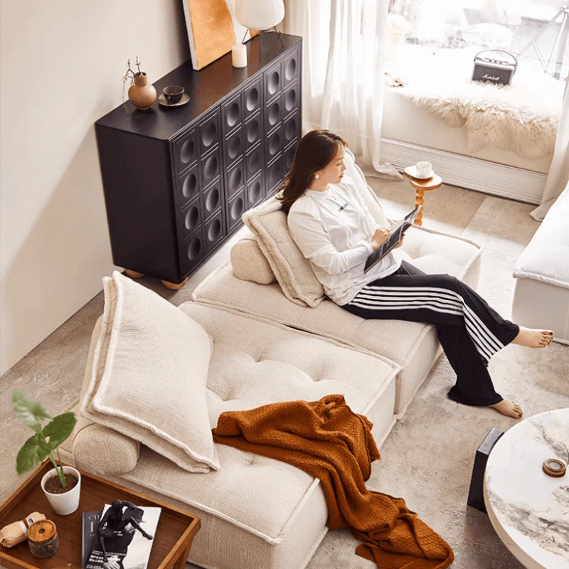 Cotton And Linen Fabric Sofa