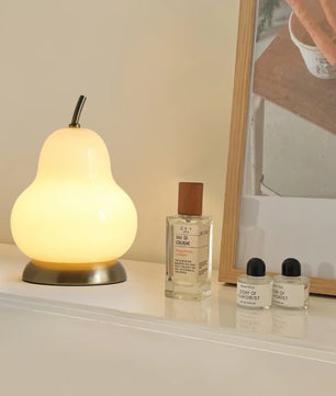 Pear Glass Built-in Battery Table Lamp