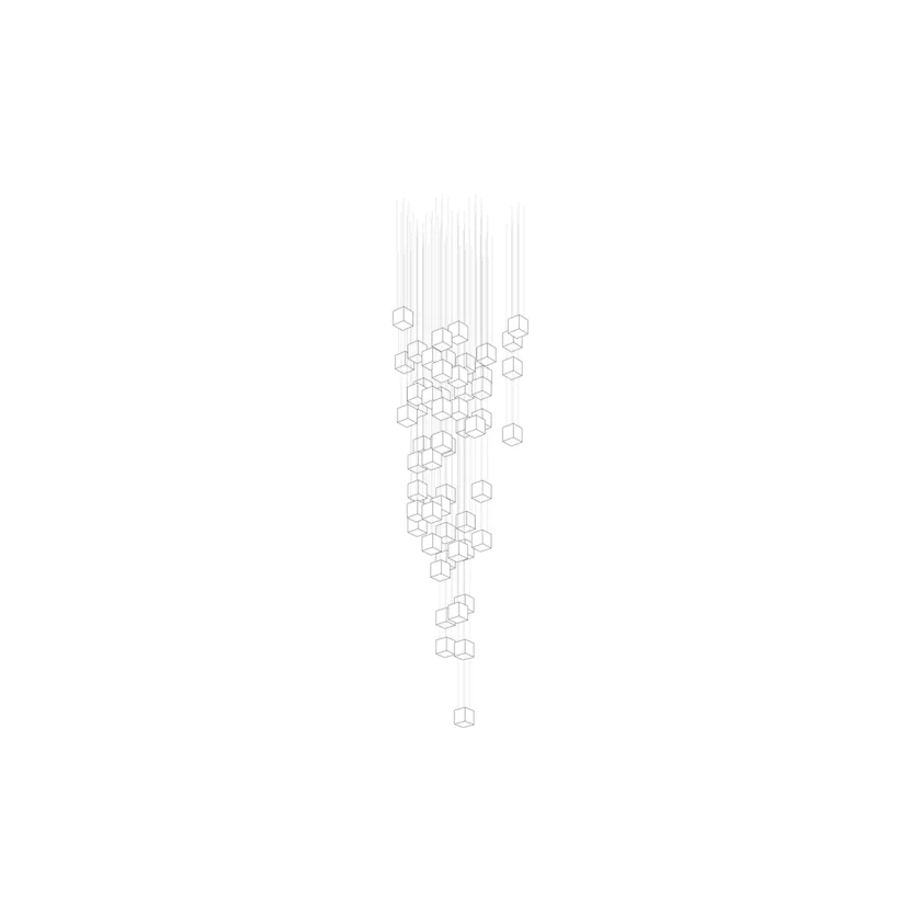 Square Multi Crystal Chandelier