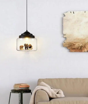 Creative Little Zoo Glass Pendant Light S91