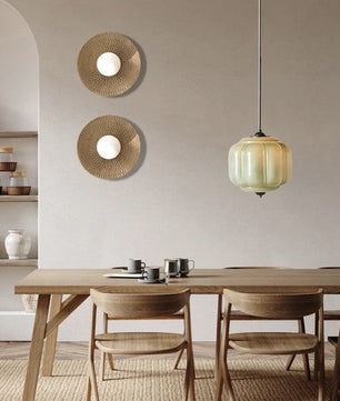 Eloise Vintage Milk Glass Pendant Light