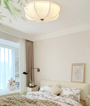 Orchid Fabric Ceiling Lamp
