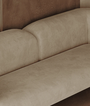 Curved Armrest Sofa