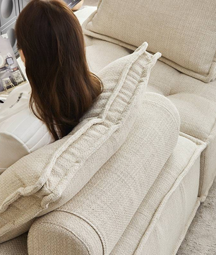 Cotton And Linen Fabric Sofa