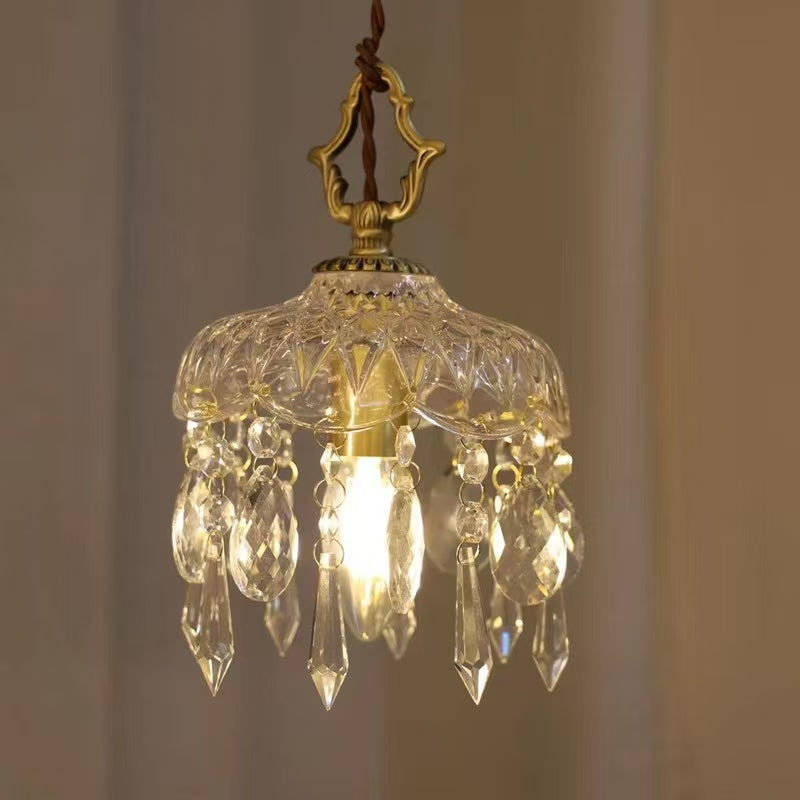 French crystal pendant lamp