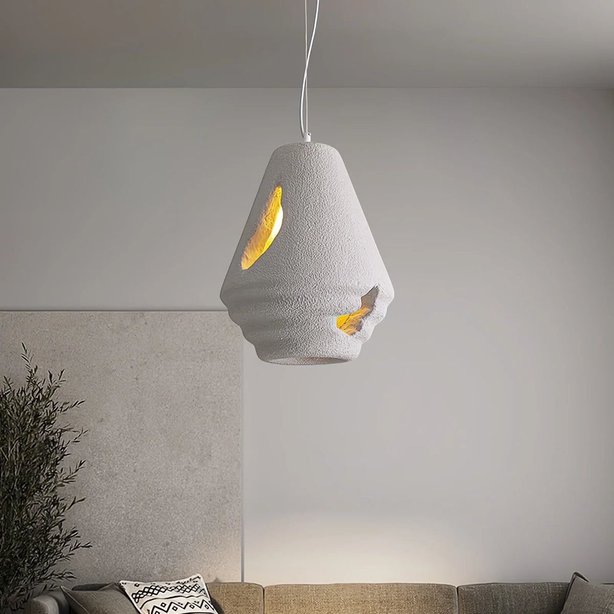 Wabi Sabi Resin Pendant Lamp