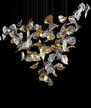 Frozen Leaves Chandelier
