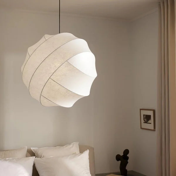 Wabi-Sabi Fiber Cocoon Pendant Lamp M400