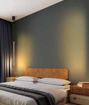 Kitchen Bedside LED Linear Black Pendant Light Fixture