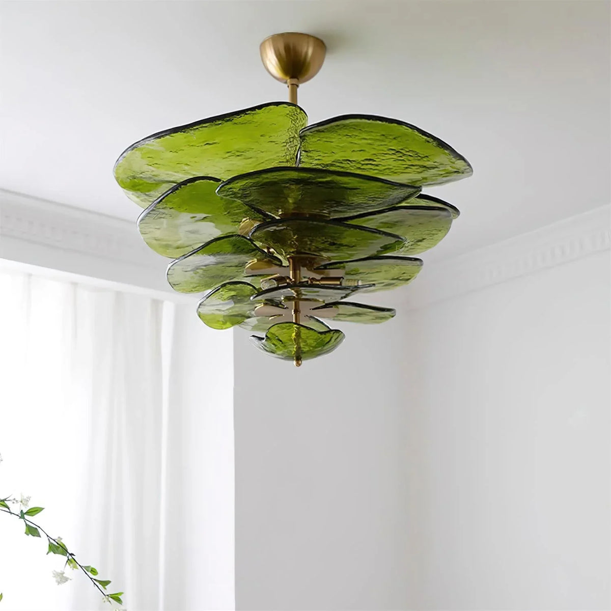 Lotus Leaf Murano Chandelier