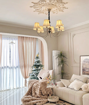Orchid Fabric Chandelier