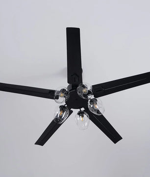 Glass Ball Ceiling Fan Light