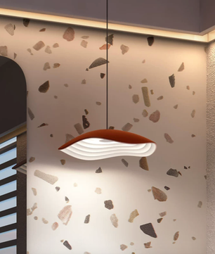 Wabi-Sabi Wavy Terraced Ricefields Pendant Light