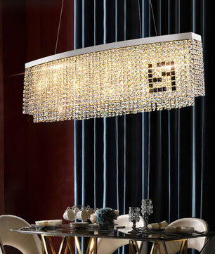 Liliana Rectangle Crystal Chandelier