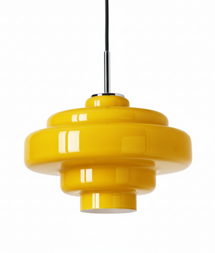 Tiered Glass Pendant Light