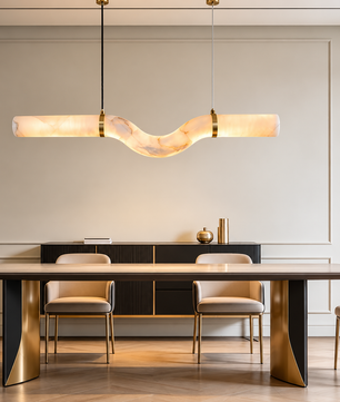 Onda Alabaster Linear Pendant
