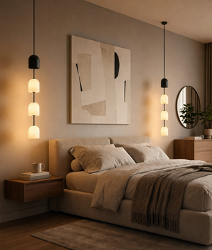Perla Stacked Glass Pendant Light