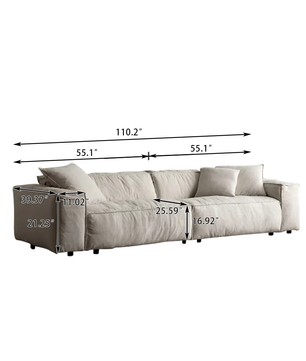 Large Sectional Deep Seat Couch Sofa
