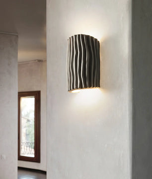 Pleated Resin Wall Lamp
