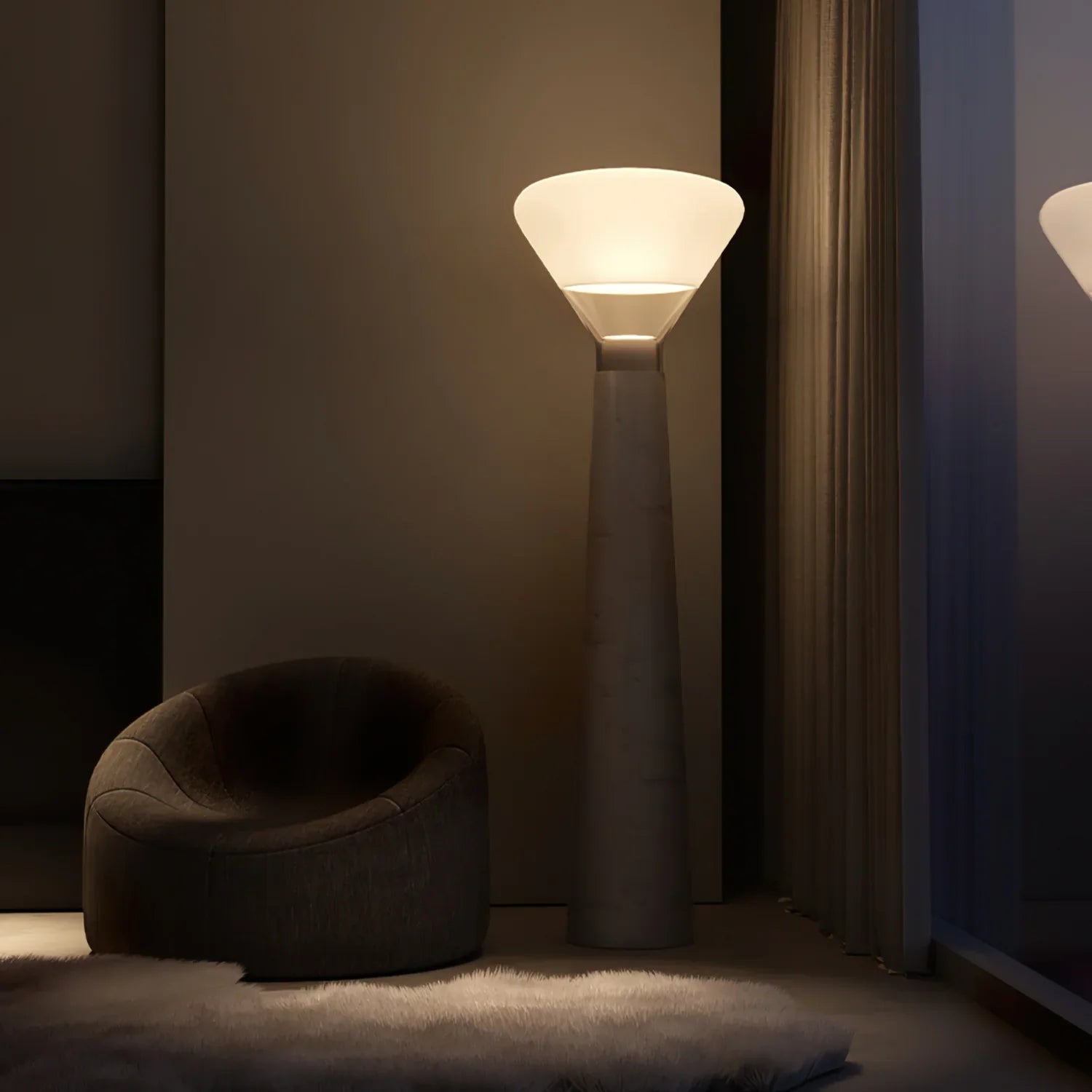 Bella Glass Floor Lamp