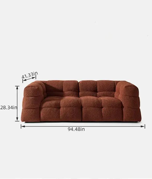 Upholstered Loveseat Sofa