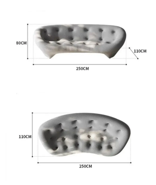Seashell Wide Deep Seat Sofa