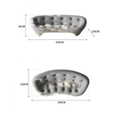 Seashell Wide Deep Seat Sofa