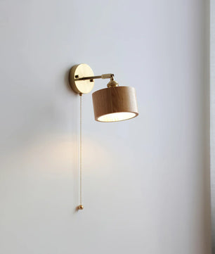 Rotatable Wooden Wall Lamp