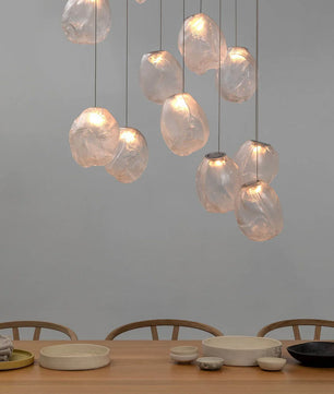 Liquid Glass Stone Pendant Light