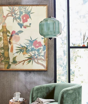 Eloise Vintage Milk Glass Pendant Light