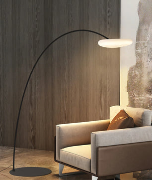Mr Magoo Floor Lamp – Modern Minimalist Tall Standing Lamp for Living Room, Black & White
