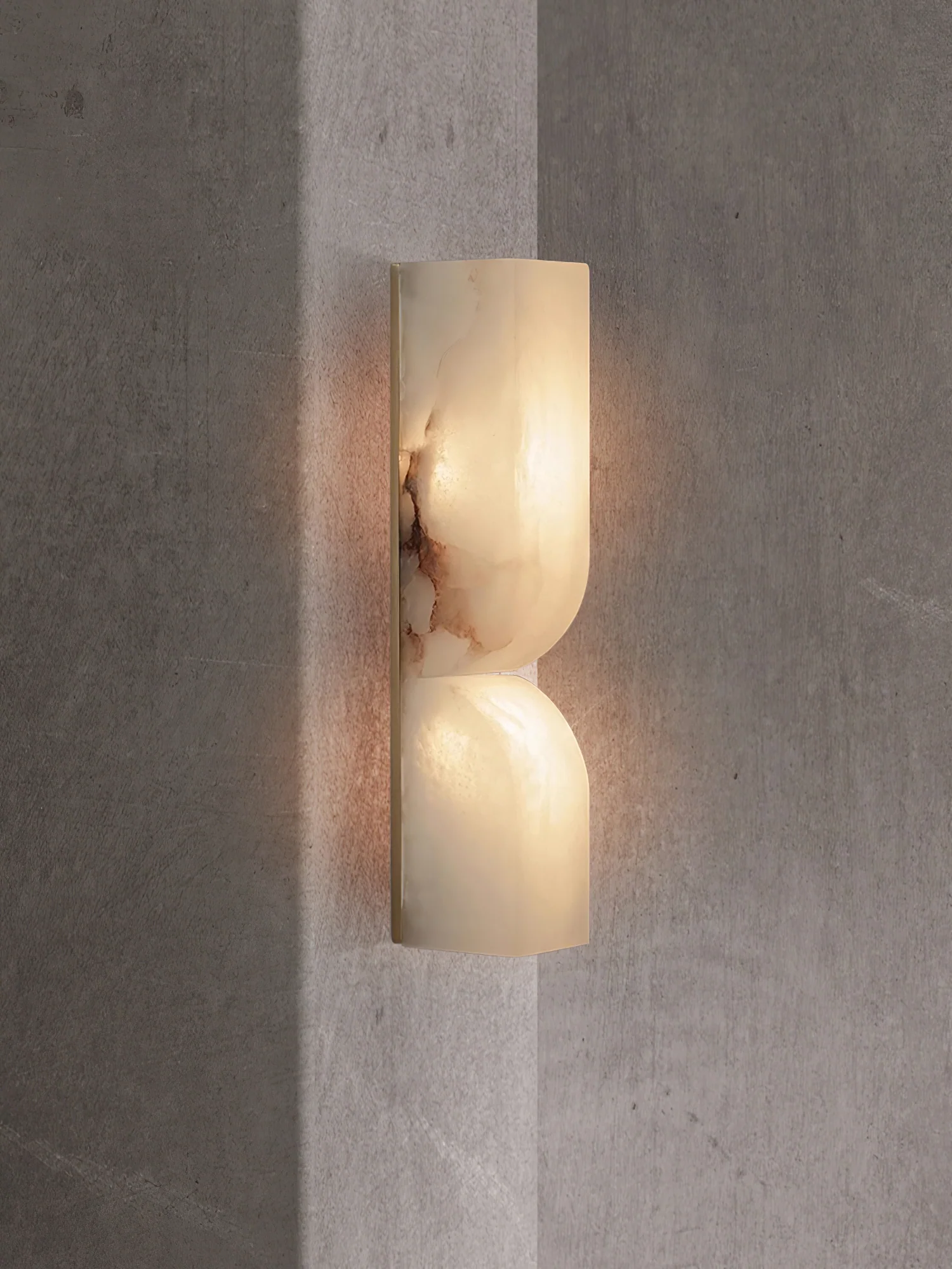 Up Down alabster Wall Sconce
