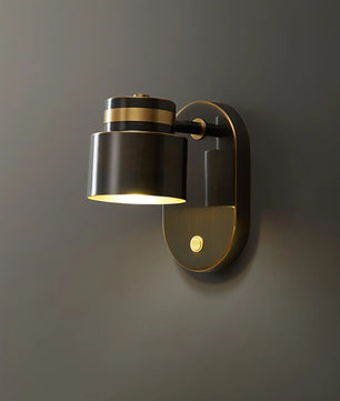 Brass Cylinder Wall Lamp