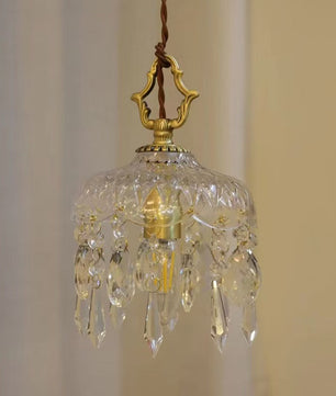 French crystal pendant lamp
