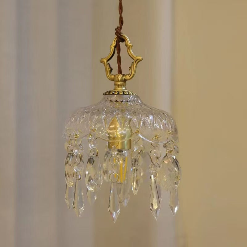 French crystal pendant lamp