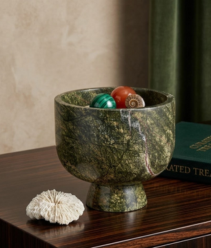 The Verde Guatemala Marble Centerpiece Bowl