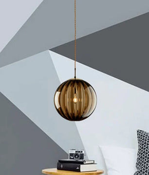 Nordic Water Pattern Glass Ball Pendant Light S96