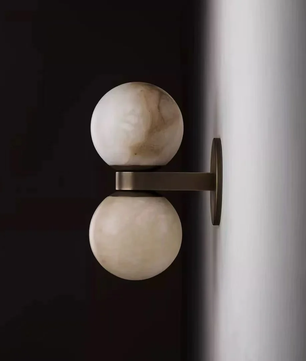 Aria Alabaster Globe Sconce