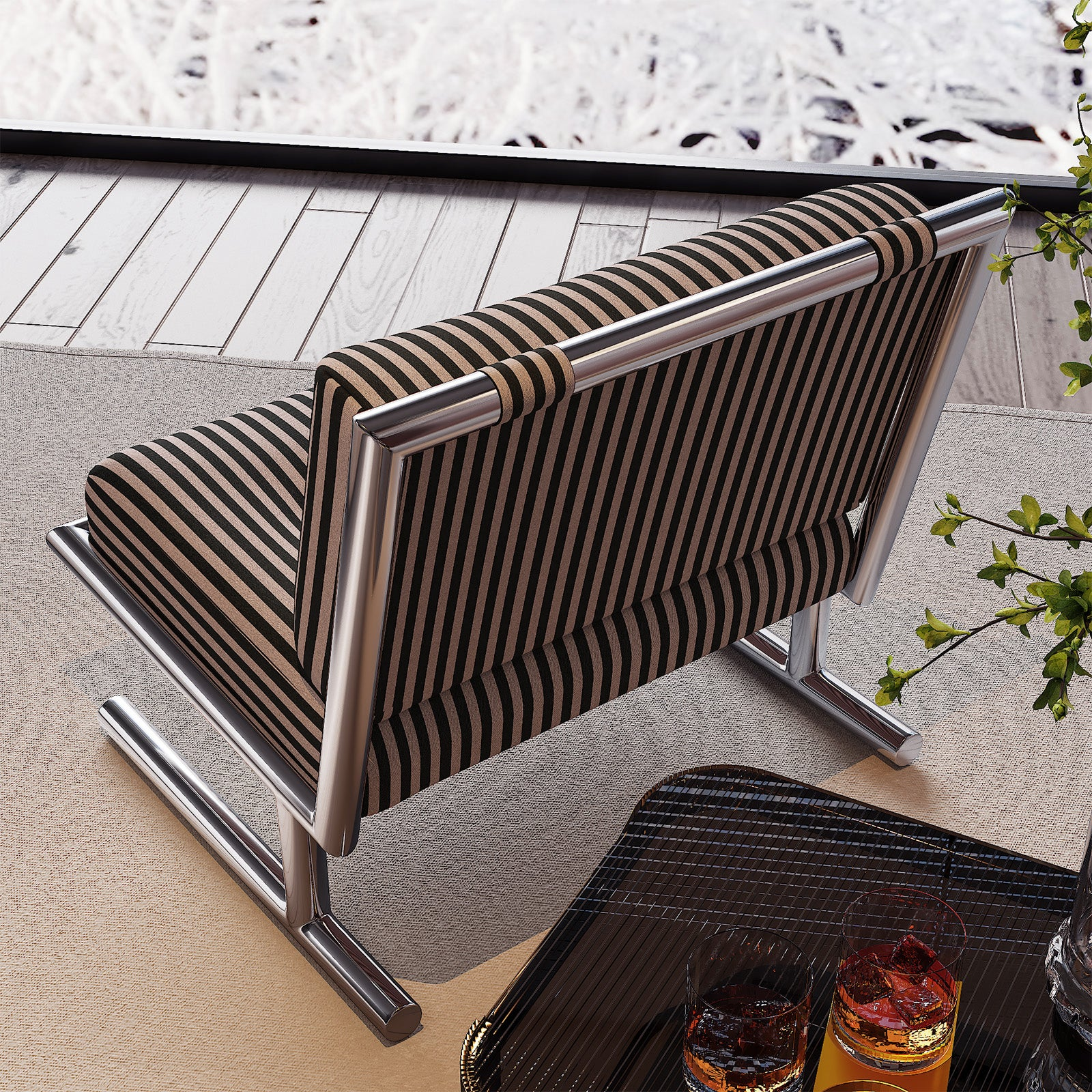 Accent Armchair Lounge Side