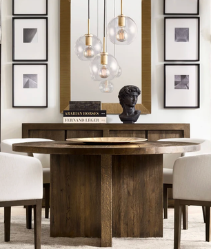 Brass & Clear Glass Pendant Light