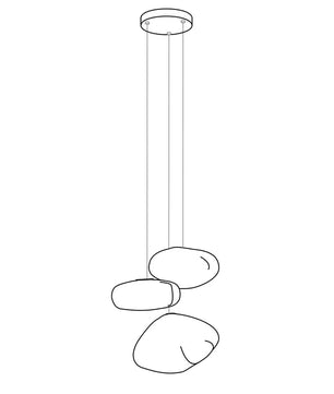 73 Random Glass Pendant Light