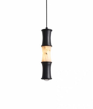 Tallo Alabaster Bamboo Pendant Light