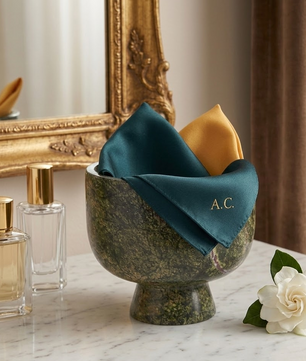 The Verde Guatemala Marble Centerpiece Bowl