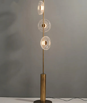 Glacier Crackle Glass Floor Lamp